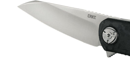 CRKT 6535 Liong Mah Mah-Hawk Assisted Flipper Knife 3.19" D2 Satin Modified Sheepsfoot, - NORTH RIVER OUTDOORS