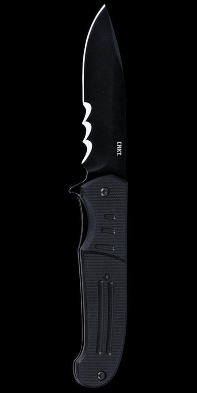 CRKT 6865 Ignitor T Assisted Folding Knife 3.38" Black G10 Handles - NORTH RIVER OUTDOORS
