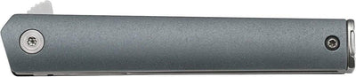 CRKT 7095 CEO Compact Gentleman's Flipper Knife 2.61" Satin Clip Point Blade Blue Handle - NORTH RIVER OUTDOORS