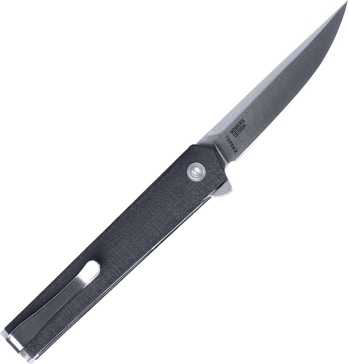 CRKT 7095KX CEO Compact Gentleman's Flipper Knife 2.61" Satin Clip Point Blade Black Handles - NORTH RIVER OUTDOORS
