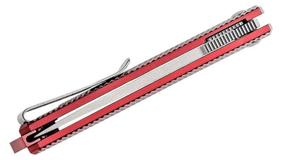 CRKT K820BXP Stylus Assisted Flipper Knife 3.18", Maroon Handles - NORTH RIVER OUTDOORS