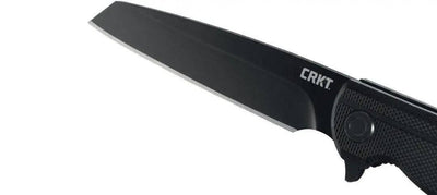CRKT Matthew Lerch LCK + Blackout Assisted Flipper Knife 3.244" Black Reverse Tanto Blade - NORTH RIVER OUTDOORS