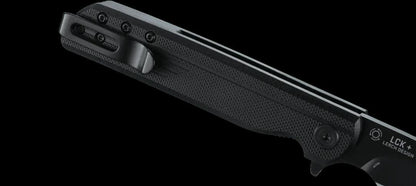 CRKT Matthew Lerch LCK + Blackout Assisted Flipper Knife 3.244" Black Reverse Tanto Blade - NORTH RIVER OUTDOORS