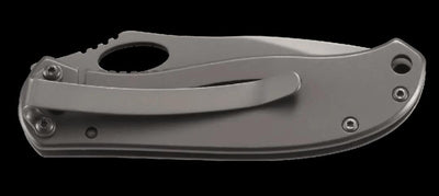 CRKT Pazoda 2 Folding Knife 2.125" Plain Blade, Stainless Steel Handles - NORTH RIVER OUTDOORS