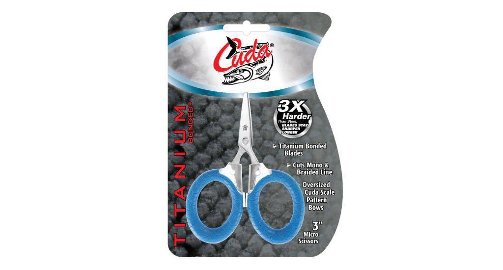 Cuda 3" Titanium Bonded Micro Scissors - NORTH RIVER OUTDOORS