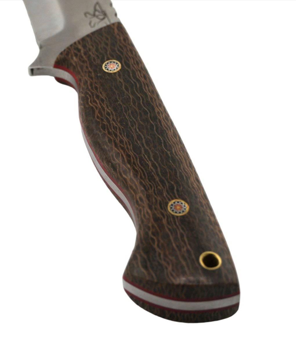 CUR Custom Kestrel Fixed Blade Maple Handle Mosaic Pins (USA) - NORTH RIVER OUTDOORS