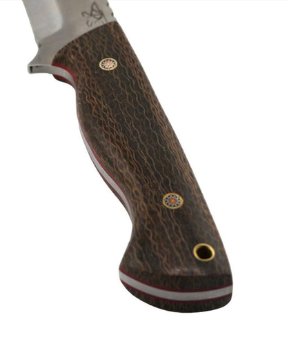 CUR Custom Kestrel Fixed Blade Maple Handle Mosaic Pins (USA) - NORTH RIVER OUTDOORS