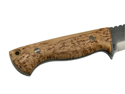 CUR Custom Kestrel Fixed Blade with Salted Maple Handle Mosaic Pins (USA) - NORTH RIVER OUTDOORS