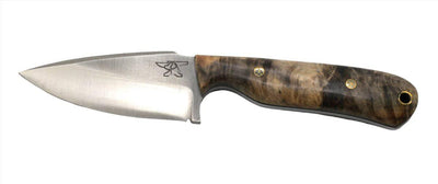 CUR Custom Shrike EDC Fixed Blade Knife 3.25" California Buckeye Scales Mosaic Pins - NORTH RIVER OUTDOORS