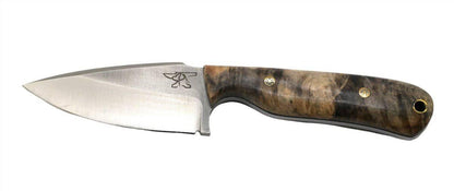 CUR Custom Shrike EDC Fixed Blade Knife 3.25" California Buckeye Scales Mosaic Pins - NORTH RIVER OUTDOORS