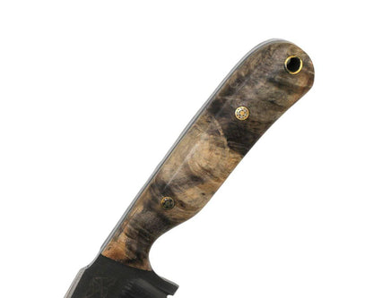 CUR Custom Shrike EDC Fixed Blade Knife 3.25" California Buckeye Scales Mosaic Pins - NORTH RIVER OUTDOORS