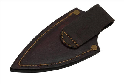 CUR Custom Shrike EDC Fixed Blade Knife 3.25" California Buckeye Scales Mosaic Pins - NORTH RIVER OUTDOORS