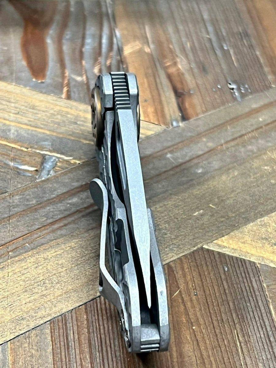 Curtiss F3 Compact Slicer Flipper FJ-Mill Handles SW MagnaCut Blasted Ti Bronze HW (USA) - NORTH RIVER OUTDOORS