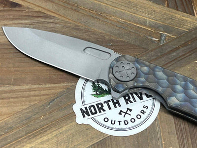 Curtiss F3 Large Slicer Flipper PM-Mill Handles SW MagnaCut Blasted Ti HW (USA) - NORTH RIVER OUTDOORS