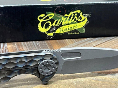 Curtiss F3 Large Slicer Flipper PM-Mill Handles SW MagnaCut Blasted Ti HW (USA) - NORTH RIVER OUTDOORS