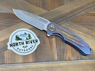 Curtiss F3 Large Slicer Flipper Slim MagnaCut Stonewash Ball Mill Ombre Bronze (USA) - NORTH RIVER OUTDOORS