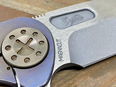 Curtiss F3 Large Slicer Flipper Slim MagnaCut Stonewash Ball Mill Ombre Bronze (USA) - NORTH RIVER OUTDOORS