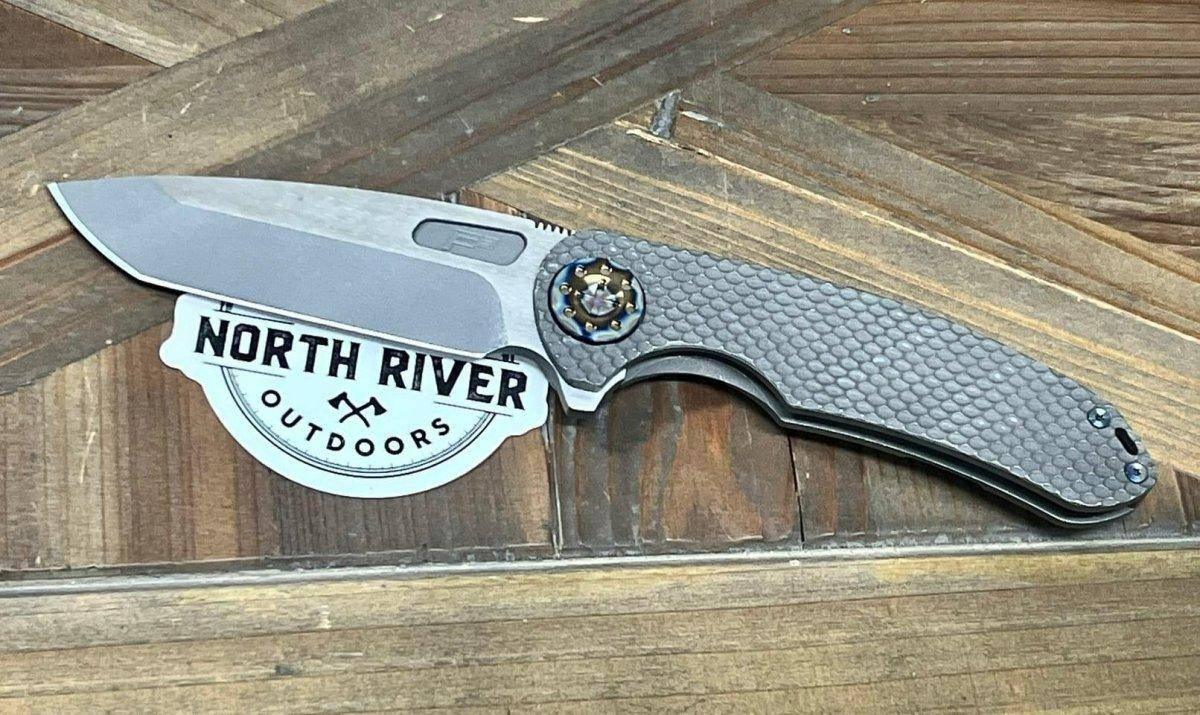 Curtiss F3 Large Spanto Flipper MagnaCut Stonewash SPM-Mill Two Tone Torched (USA) - NORTH RIVER OUTDOORS
