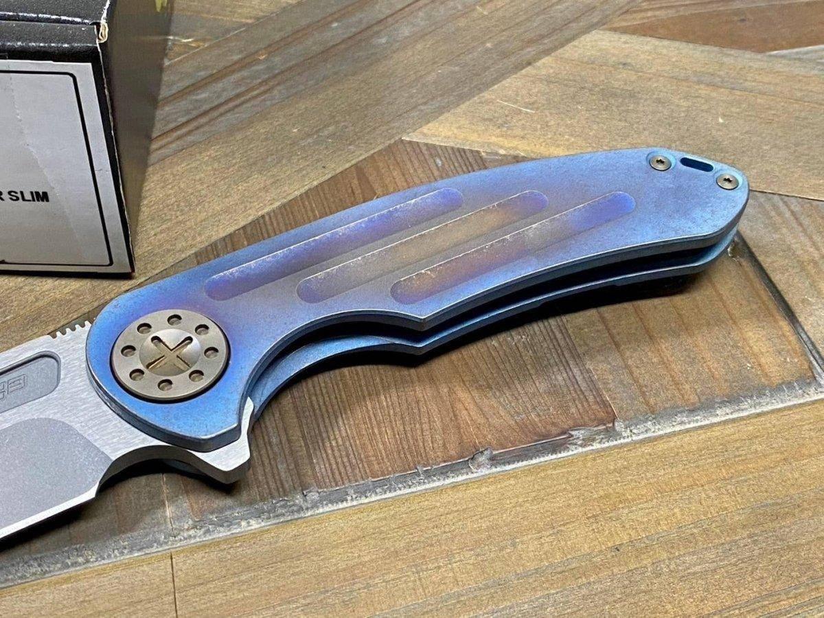 Curtiss F3 Large Spanto Flipper Slim MagnaCut Stonewash Ball Mill Ombre Bronze (USA) - NORTH RIVER OUTDOORS