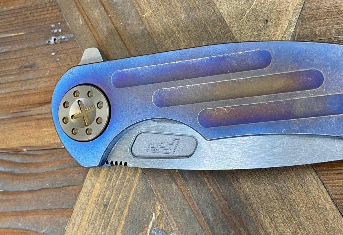 Curtiss F3 Large Spanto Flipper Slim MagnaCut Stonewash Ball Mill Ombre Bronze (USA) - NORTH RIVER OUTDOORS