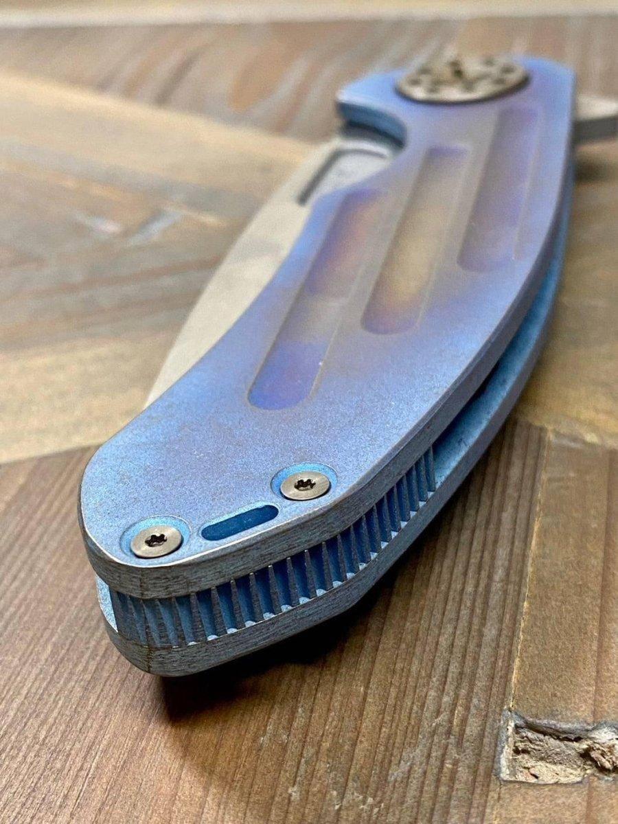 Curtiss F3 Large Spanto Flipper Slim MagnaCut Stonewash Ball Mill Ombre Bronze (USA) - NORTH RIVER OUTDOORS