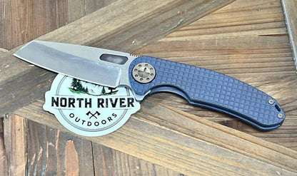 Curtiss F3 Large Wharny Flipper MagnaCut Stonewash Frag-Mill Titanium Bronze (USA) - NORTH RIVER OUTDOORS