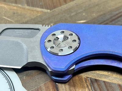 Curtiss F3 Med MagnaCut Slicer Non-Flipper Knife 3.25" "Blurple Monster" - NORTH RIVER OUTDOORS