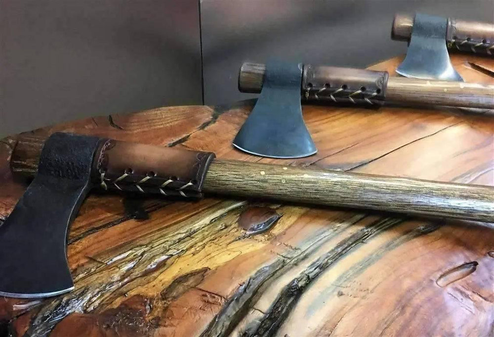 Throwing Tomahawk (Brass Inlay) with Leather Collar - NORTH RIVER ...