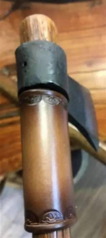 Throwing Tomahawk (Brass Inlay) with Leather Collar - NORTH RIVER OUTDOORS