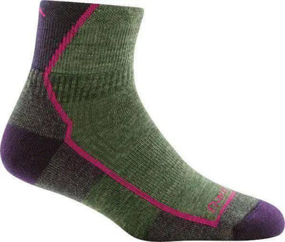 Darn Tough Hiker 1/4 Sock Cushion Womens #1958 - NORTH RIVER OUTDOORS