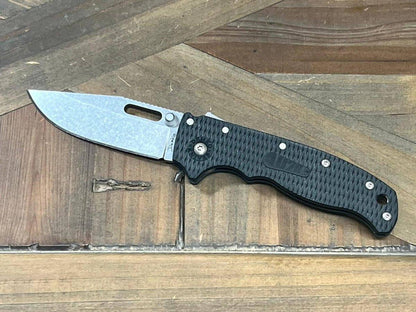 Demko AD 20.5 Shark Lock 205F12 Black Folding Knife AUS-10A Clip Point - NORTH RIVER OUTDOORS