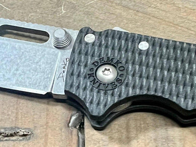 Demko AD 20.5 Shark Lock 205F12 Black Folding Knife AUS-10A Clip Point - NORTH RIVER OUTDOORS