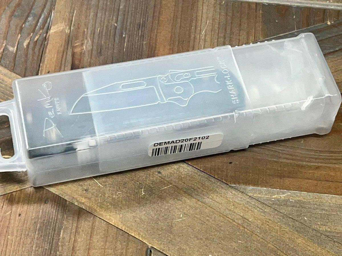 Demko AD 20.5 Shark Lock 20F2102 Grey Folding Knife AUS-10A Clip Point - NORTH RIVER OUTDOORS