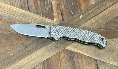 Demko Custom AD20.5 Shark Lock Folding Knife 3" S35VN Clip Point Bitrate Titanium Handles - NORTH RIVER OUTDOORS