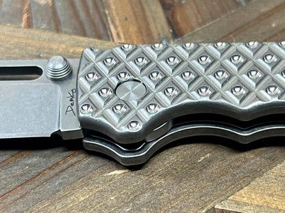 Demko Custom AD20.5 Shark Lock Folding Knife 3" S35VN Clip Point Bitrate Titanium Handles - NORTH RIVER OUTDOORS