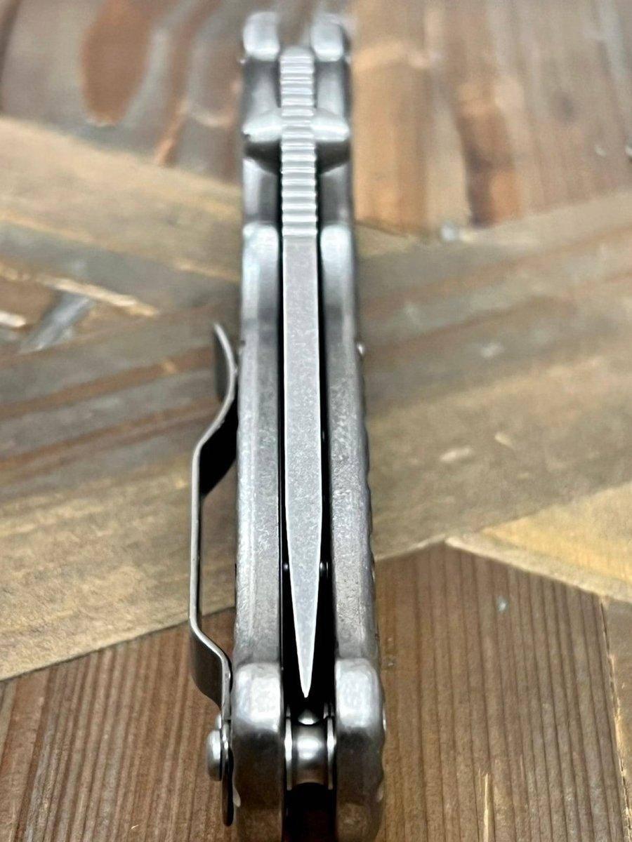 Demko Custom AD20.5 Shark Lock Folding Knife 3" S35VN Clip Point Bitrate Titanium Handles - NORTH RIVER OUTDOORS