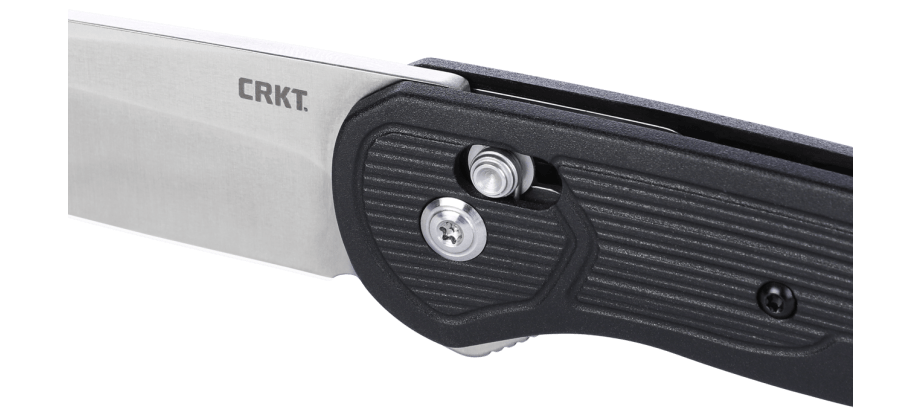 CRKT 7170 Sero Crossbar Lock Flipper Knife 3.02" S35VN Satin Drop Point Black Handles