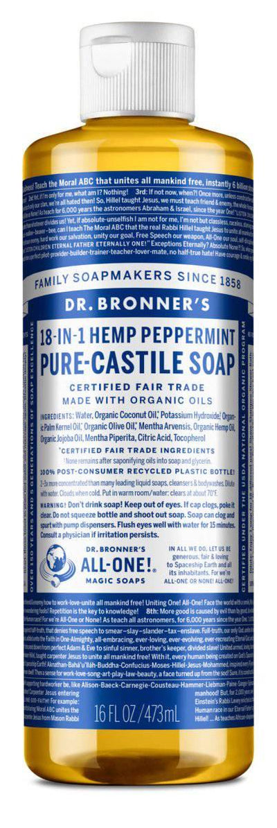 Dr. Bronner's Organic Liquid Soap 16 oz - NORTH RIVER OUTDOORS