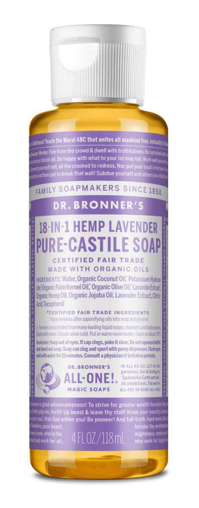 Dr. Bronner's Organic Liquid Soap 4 oz - NORTH RIVER OUTDOORS