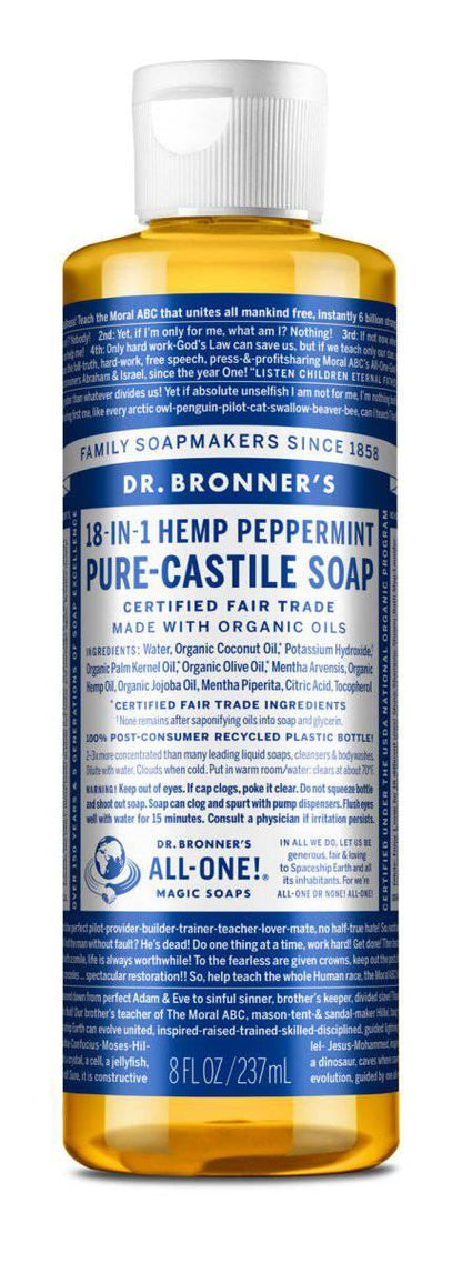 Dr. Bronner's Organic Liquid Soap 8 oz - NORTH RIVER OUTDOORS