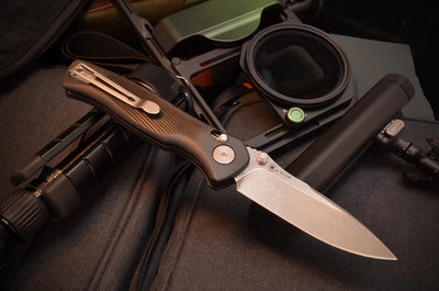 SPARTAN Eleos Crossbar Lock Knife Stonewash (SFBL15SWBK)