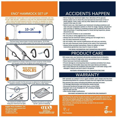 ENO DoubleNest Hammock Print - NORTH RIVER OUTDOORS