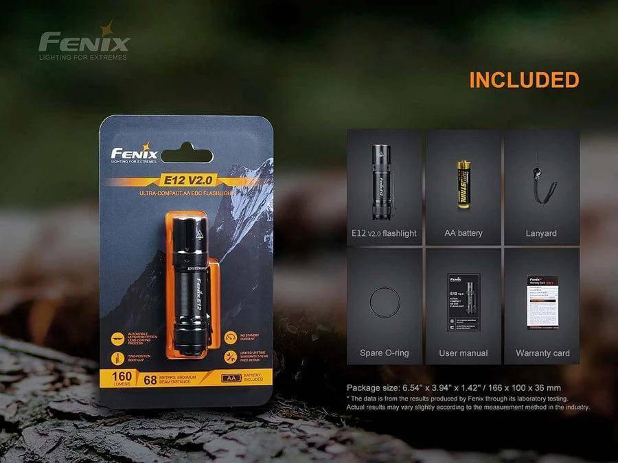 Fenix E12 V2.0 AA EDC Flashlight - NORTH RIVER OUTDOORS