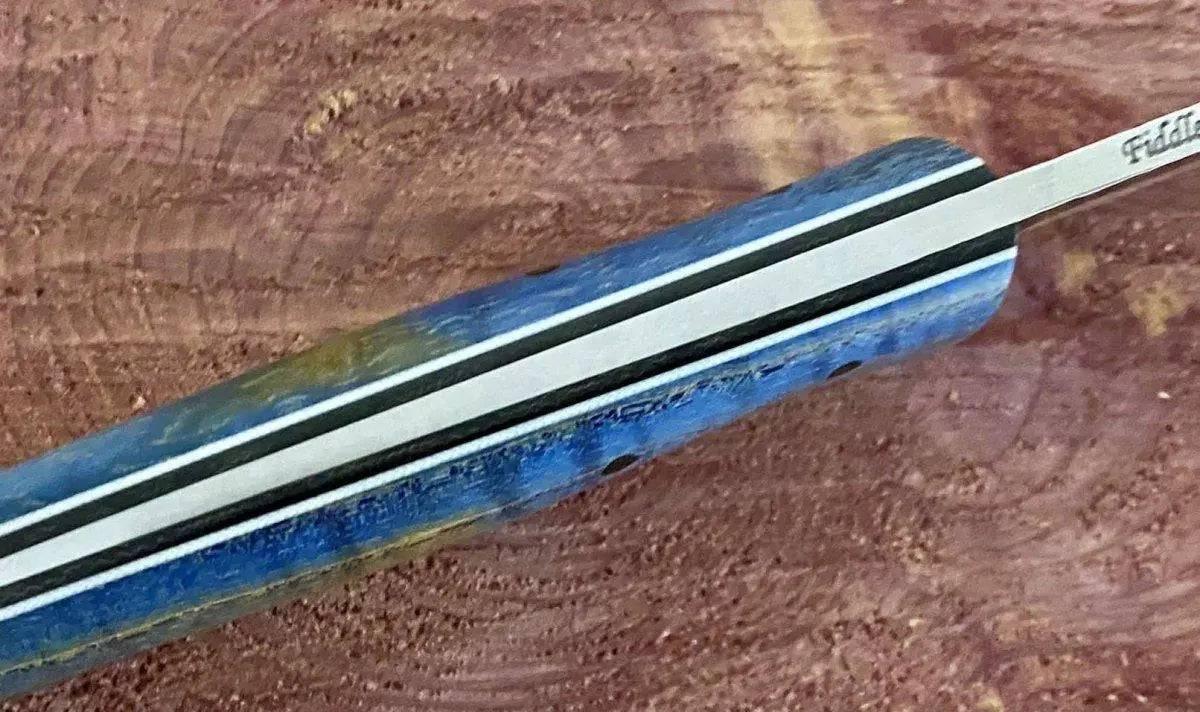 Fiddleback Forge Camp Muk Knife w/ Curly Ash Handles - NORTH RIVER OUTDOORS