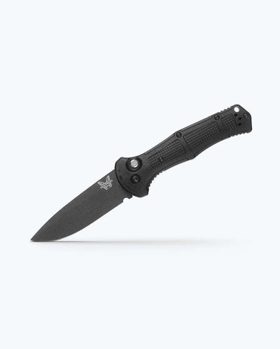 Benchmade 9070BK-02 Claymore Auto Folding Knife 3.6" CPM-154 Black Drop Point w/ Black Grivory Handles