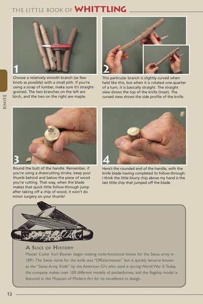 The Little Book of Whittling: Passing Time on the Trail (Book) - NORTH RIVER OUTDOORS