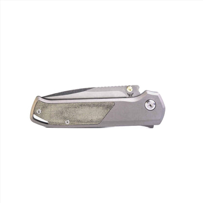 Flytanium Arcade Gunmetal Micarta Knife (Taiwan) - NORTH RIVER OUTDOORS