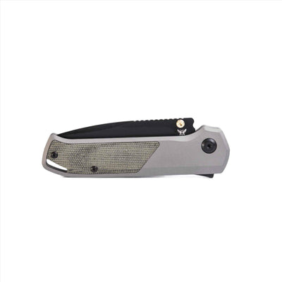 Flytanium Arcade Gunmetal Micarta Knife (Taiwan) - NORTH RIVER OUTDOORS
