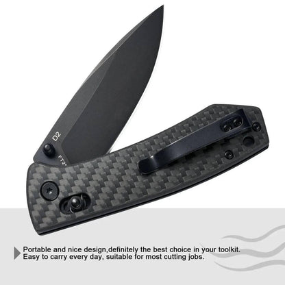 FreeTiger FT2103 Axis Lock Folding Knife D2 3.35" - NORTH RIVER OUTDOORS