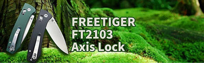 FreeTiger FT2103 Axis Lock Folding Knife D2 3.35" - NORTH RIVER OUTDOORS